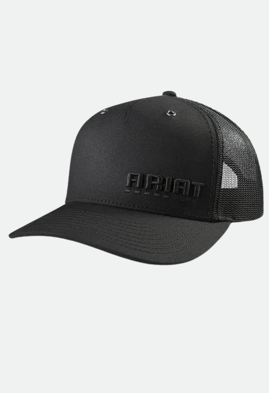 Ariat Men’s Richardson 112 Embroidered Cap - Black