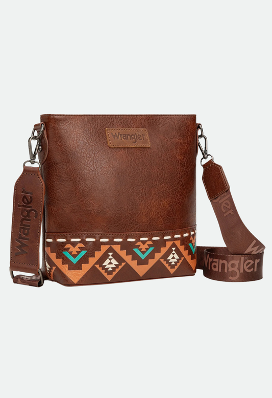 Wrangler Ladies Lana Aztec Print Crossbody Bag