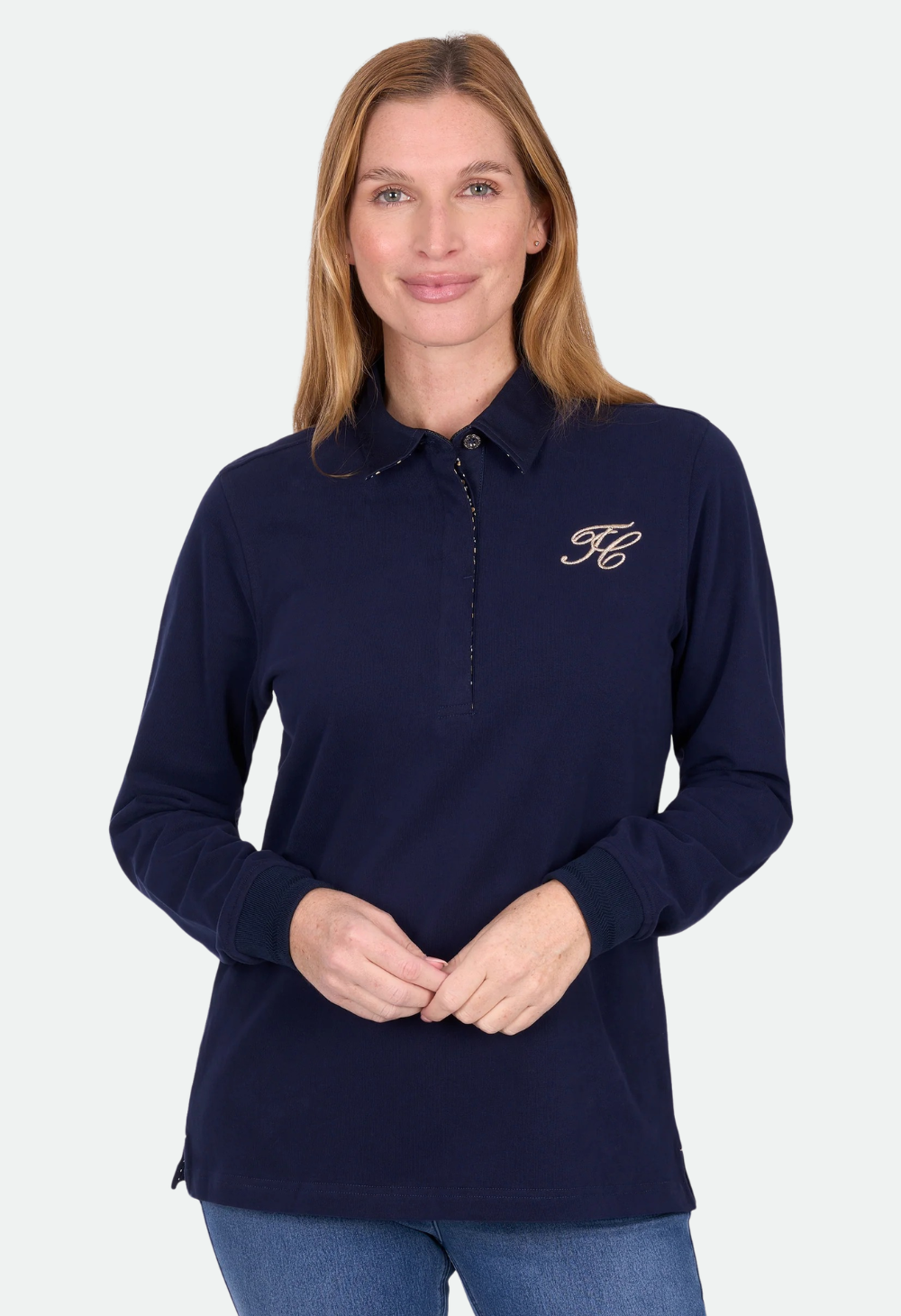 Thomas Cook Women’s Emilia Rugby – Navy / Pink Multi