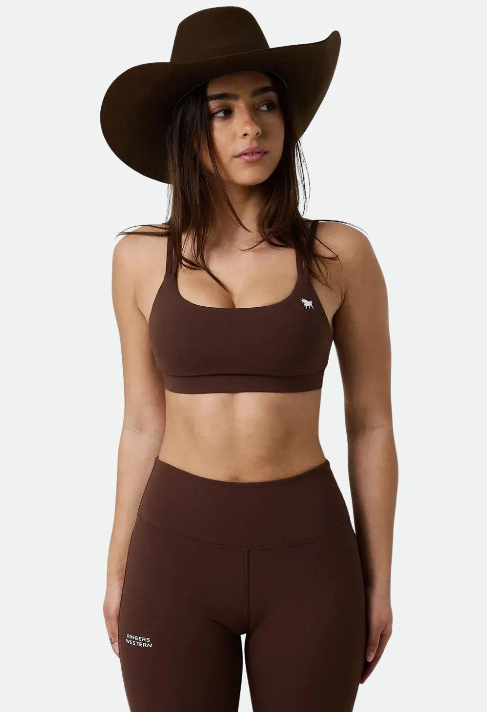 Ringers Western Women's Anikafit Signature Crop - Chocolate