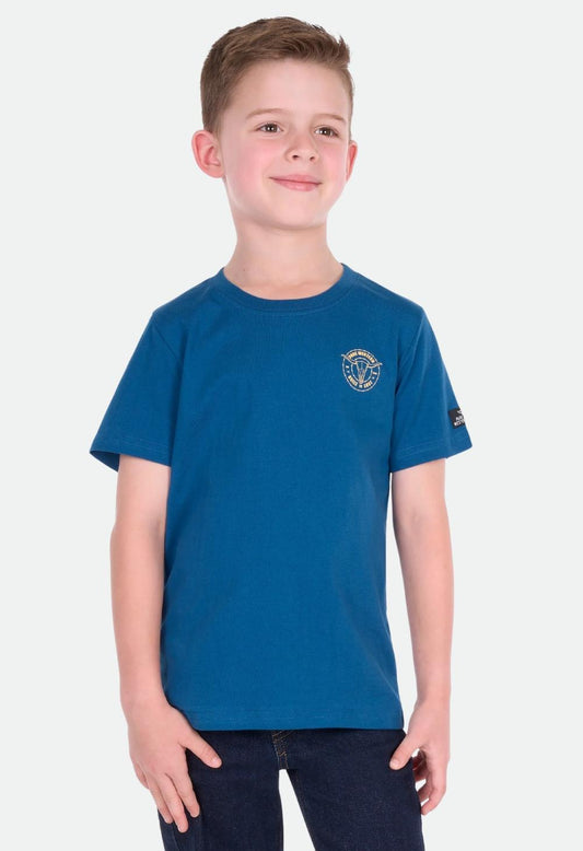 Pure Western Boys Walker Short Sleeve Tee - Denim