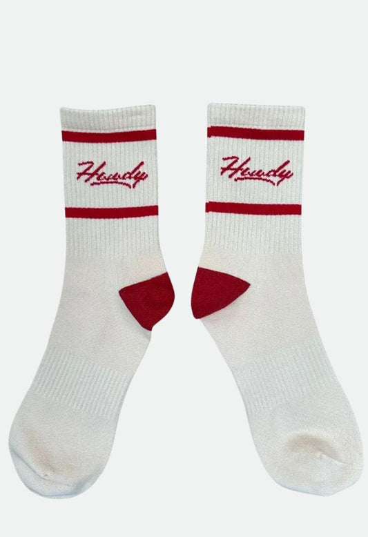 FAR MER Howdy Socks – Unisex Ribbed Cotton Blend Socks