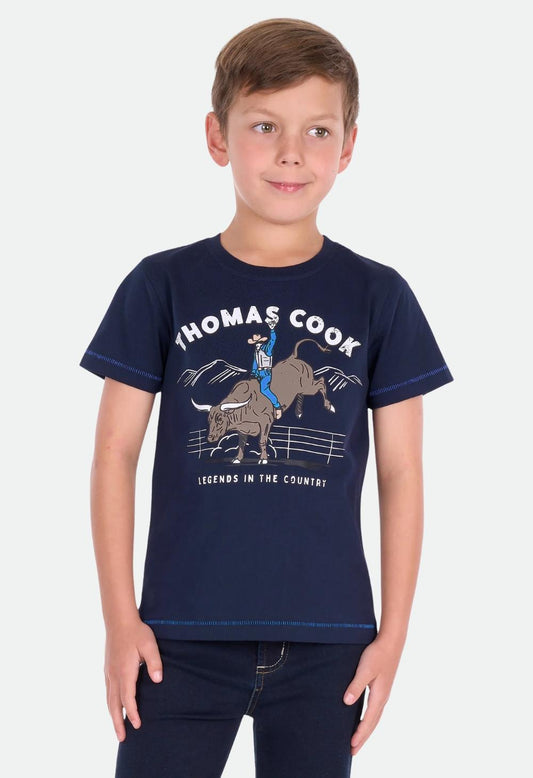Thomas Cook Boys Dean Short Sleeve Tee - Navy