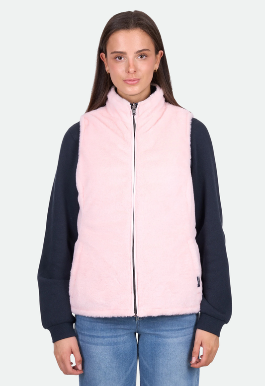 Wrangler Women’s Marta Reversible Vest - Navy/Pink