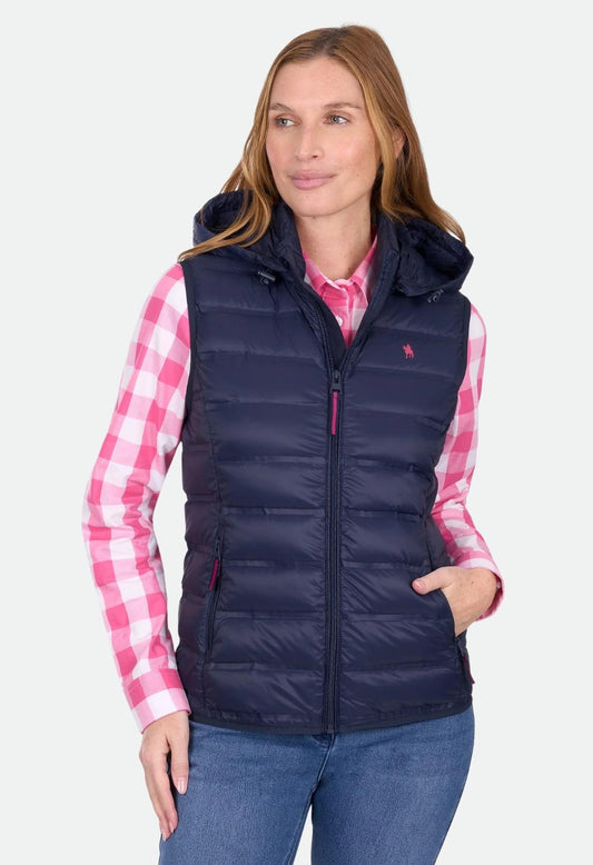 Thomas Cook Women's Oberon Light Weight Down Vest – NAVY