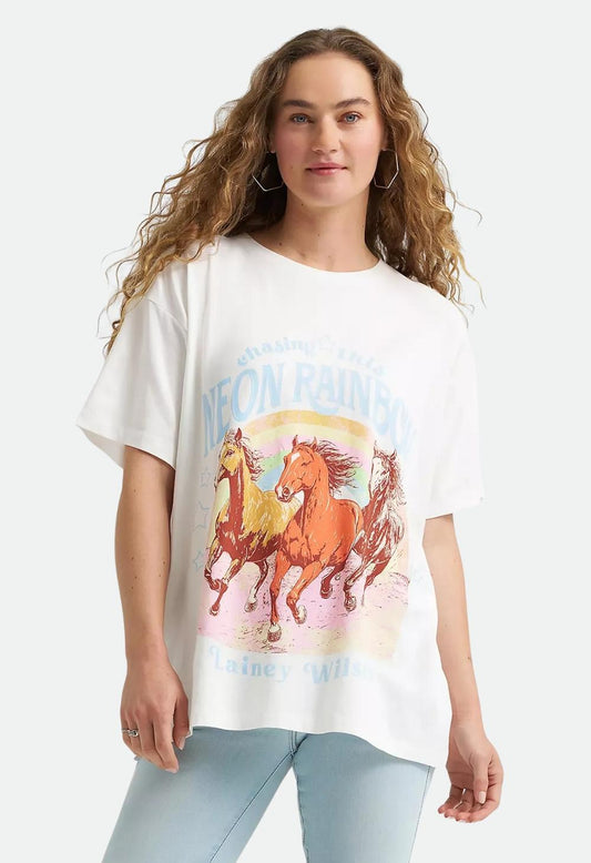 Wrangler Women's Lainey Wilson x Neon Rainbow Girlfriend Tee