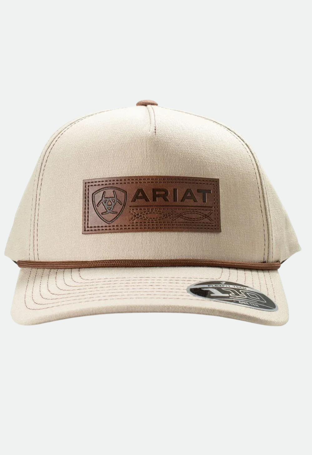 Ariat Men's Snapback Closure Cap with Patch - Khaki
