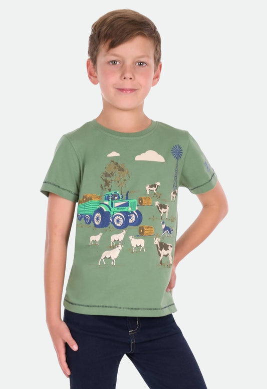 Thomas Cook Boys Joey Short Sleeve Tee - Light Green