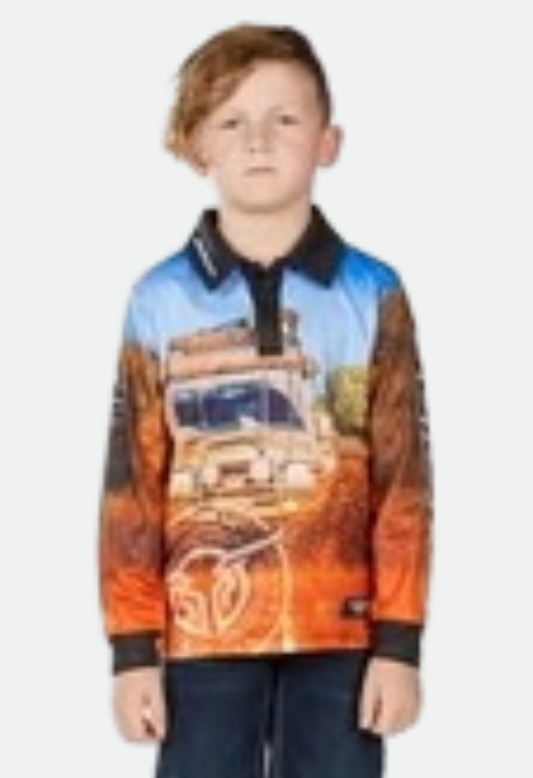 Bullzye Boy’s Blazing Long Sleeve Tee