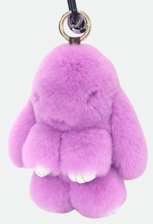 Heavenly Craft Rabbit Fur Doll Keychain
