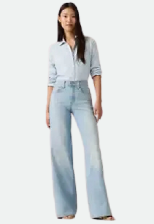 Levi's® 728 High-Rise Wide-Leg Jeans – Eternal Indigo Light - 32Leg