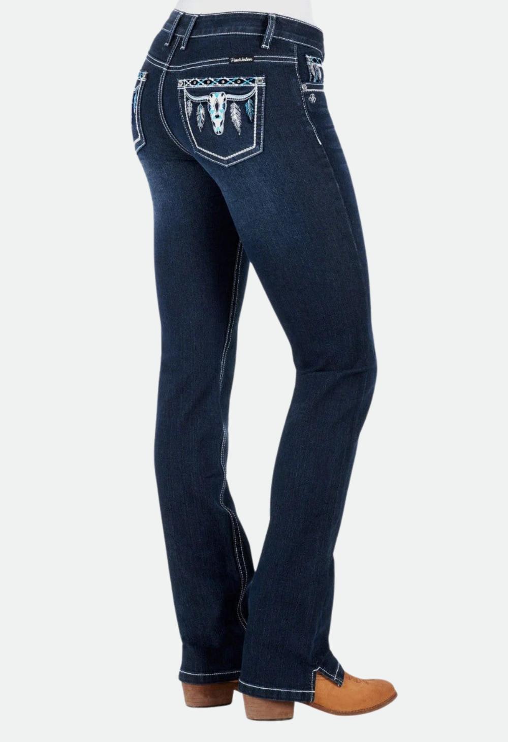 Pure Western Women's Raina Straight Leg Jean 34Leg
