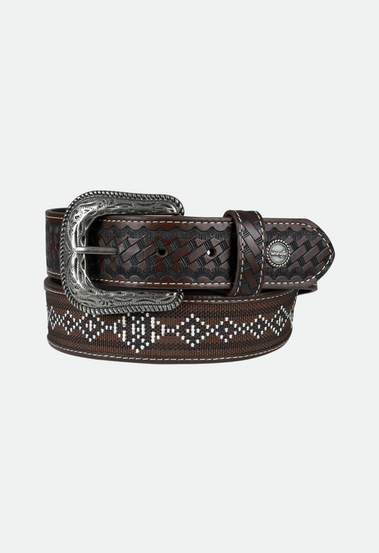 Wrangler BRAYSON Belt - Dark/Tan