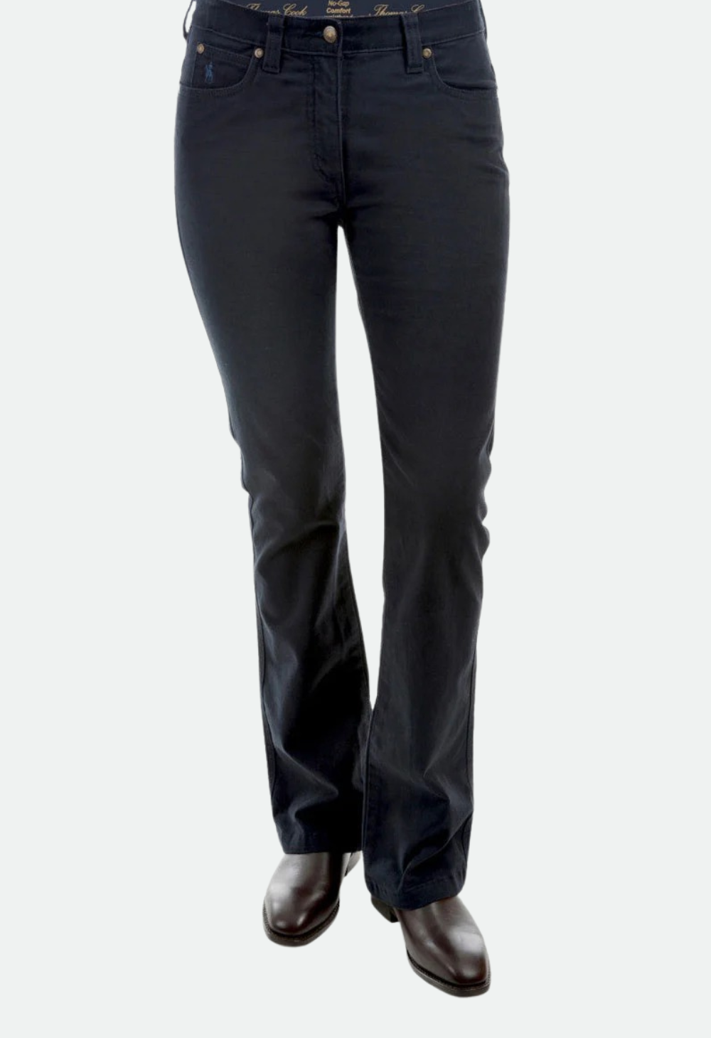 THOMAS COOK WOMENS STRETCH MOLESKIN WONDER JEAN BOOT LEG - 34LEG