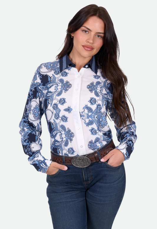 Wrangler Women's LINDA LS Shirt - Blue