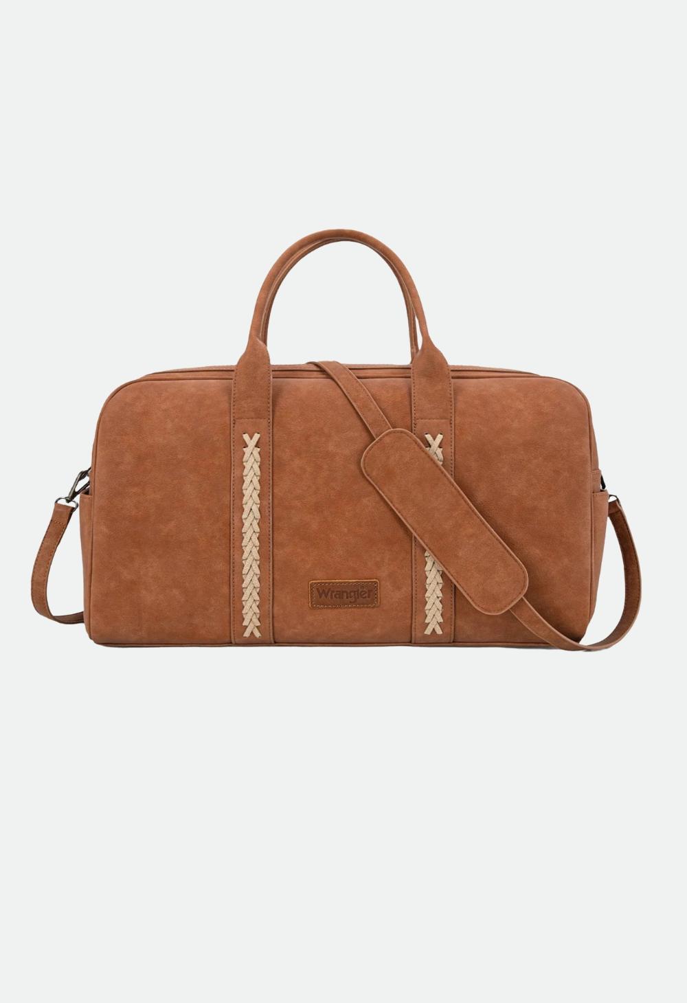 Wrangler Ladies Whipstitch Duffle Bag - Tan