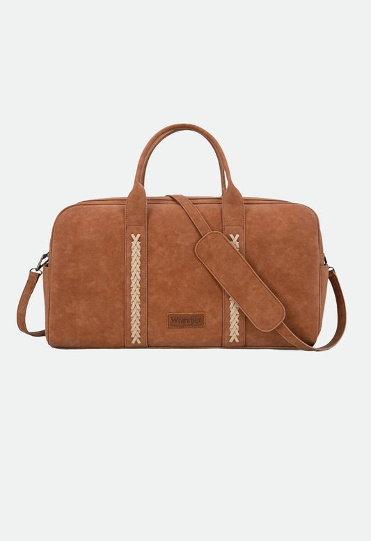 Wrangler Ladies Whipstitch Duffle Bag - Tan