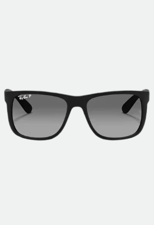 Ray-Ban Justin Rubber Black W/Light Grey Gradient Dark Grey