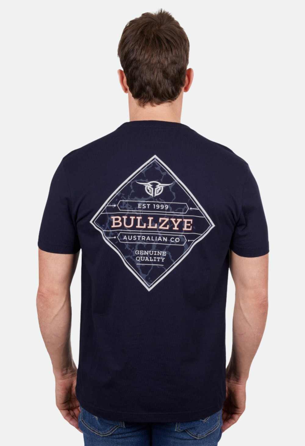 BULLZYE MENS TONY SHORT SLEEVE TEE - NAVY