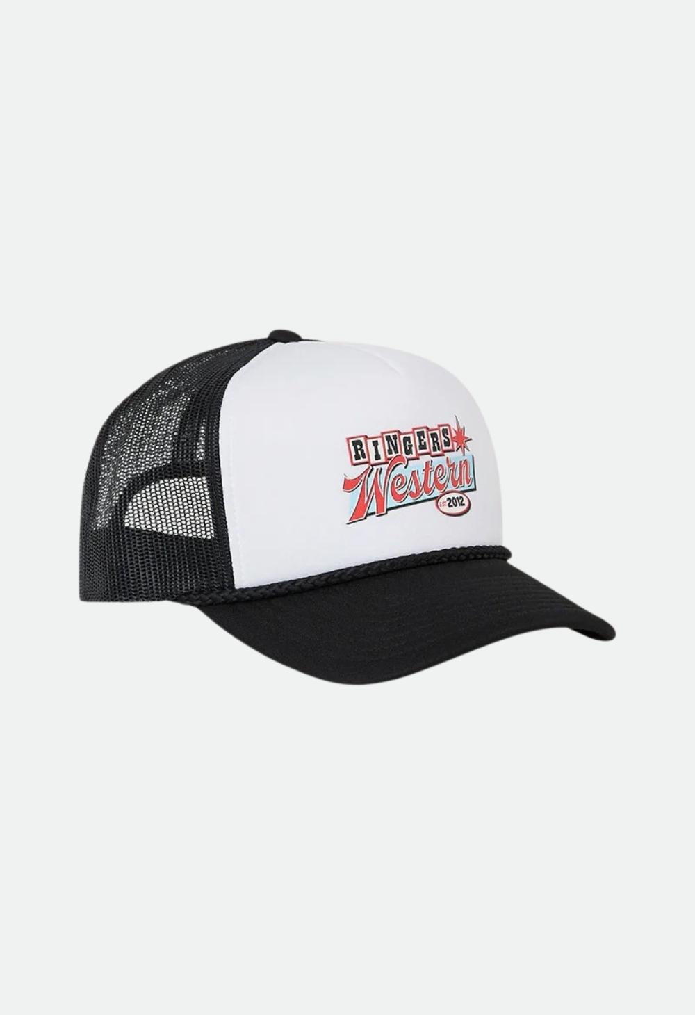 Ringers Western Roadsign Trucker Cap - Black / White