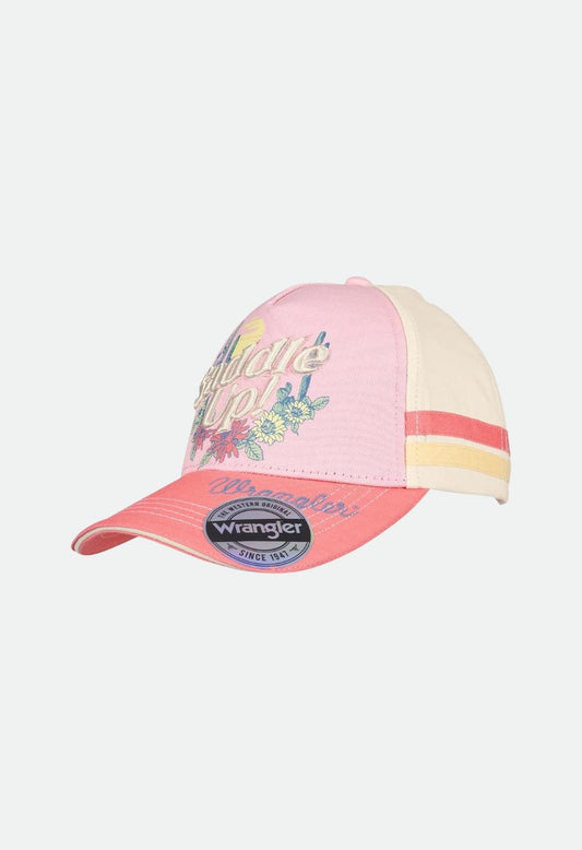 Wrangler Girls’ Imogen Full Back Cap - Pink