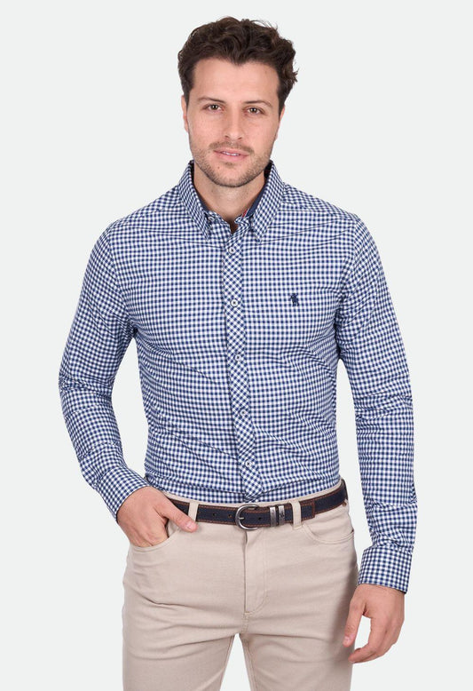 Thomas Cook Men’s Anthony Check Tailored Long Sleeve Shirt