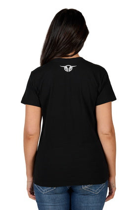 BULLZYE WOMEN'S UTE SS TEE - BLACK