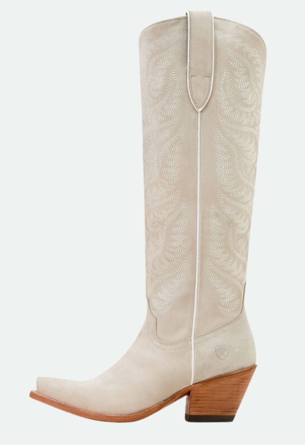 Ariat Women Laramie StretchFit Western Boot - Oyster Suede