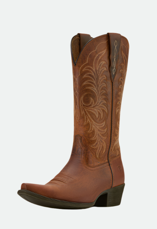 Ariat Women's Heritage X Toe StretchFit Western Boot - Rich Oak