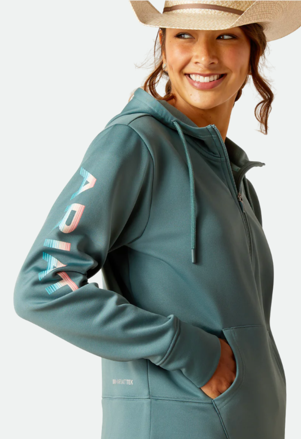 Ariat Women's 1/2 Zip Tek Hoodie - North Atlantic (10049034 )