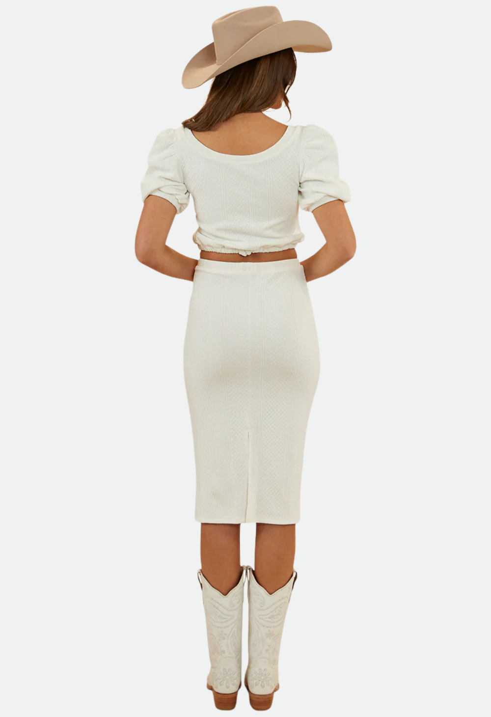 Ringers Western Women's Paloma Midi Skirt - White