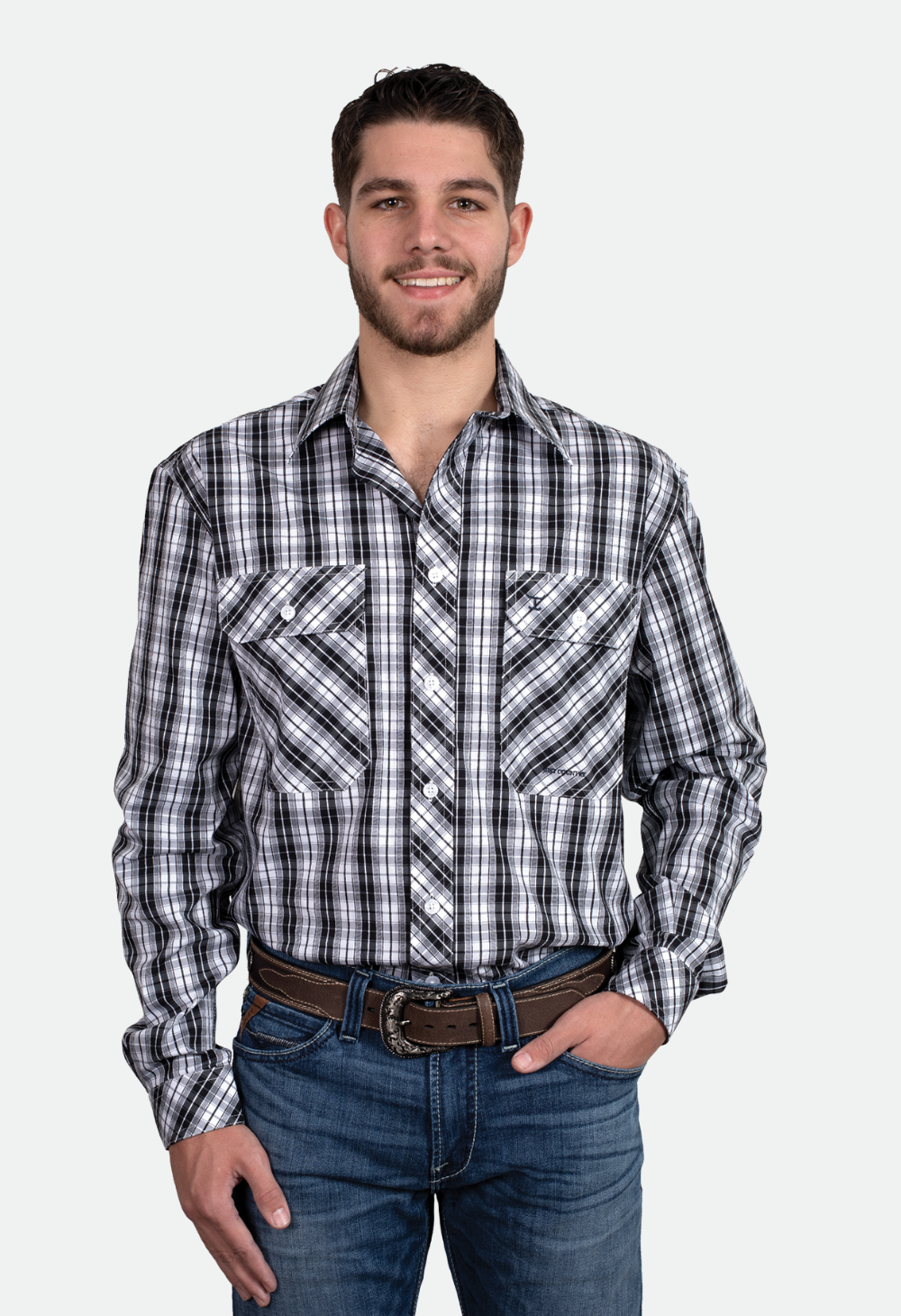 Just Country Men's Austin Full Button Work Shirt