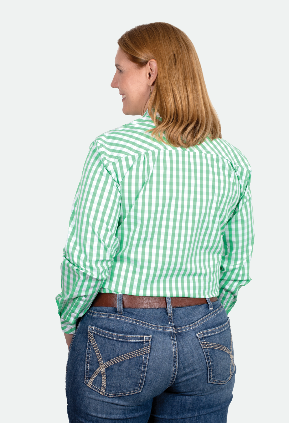 Just Country Women's Abbey Full Button - Ivy Check
