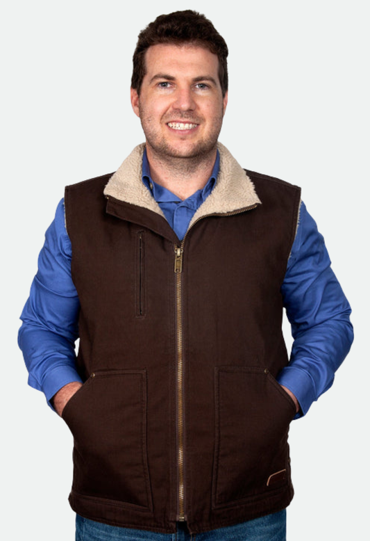 Just Country Men's Diamantina Sherpa Vest