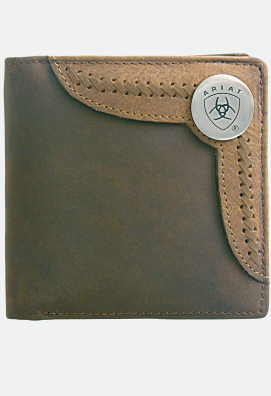 Ariat Bi-Fold Wallet - Two Toned Accent Overlay
