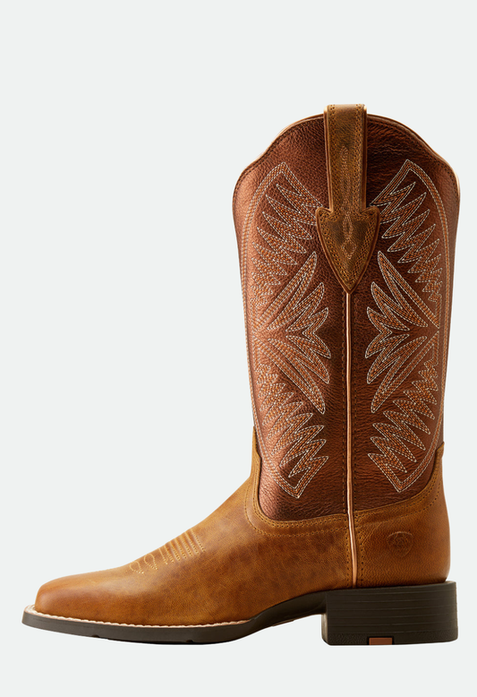 Ariat Women's Round Up Ruidoso (Pearl/Burnished Chestnut)