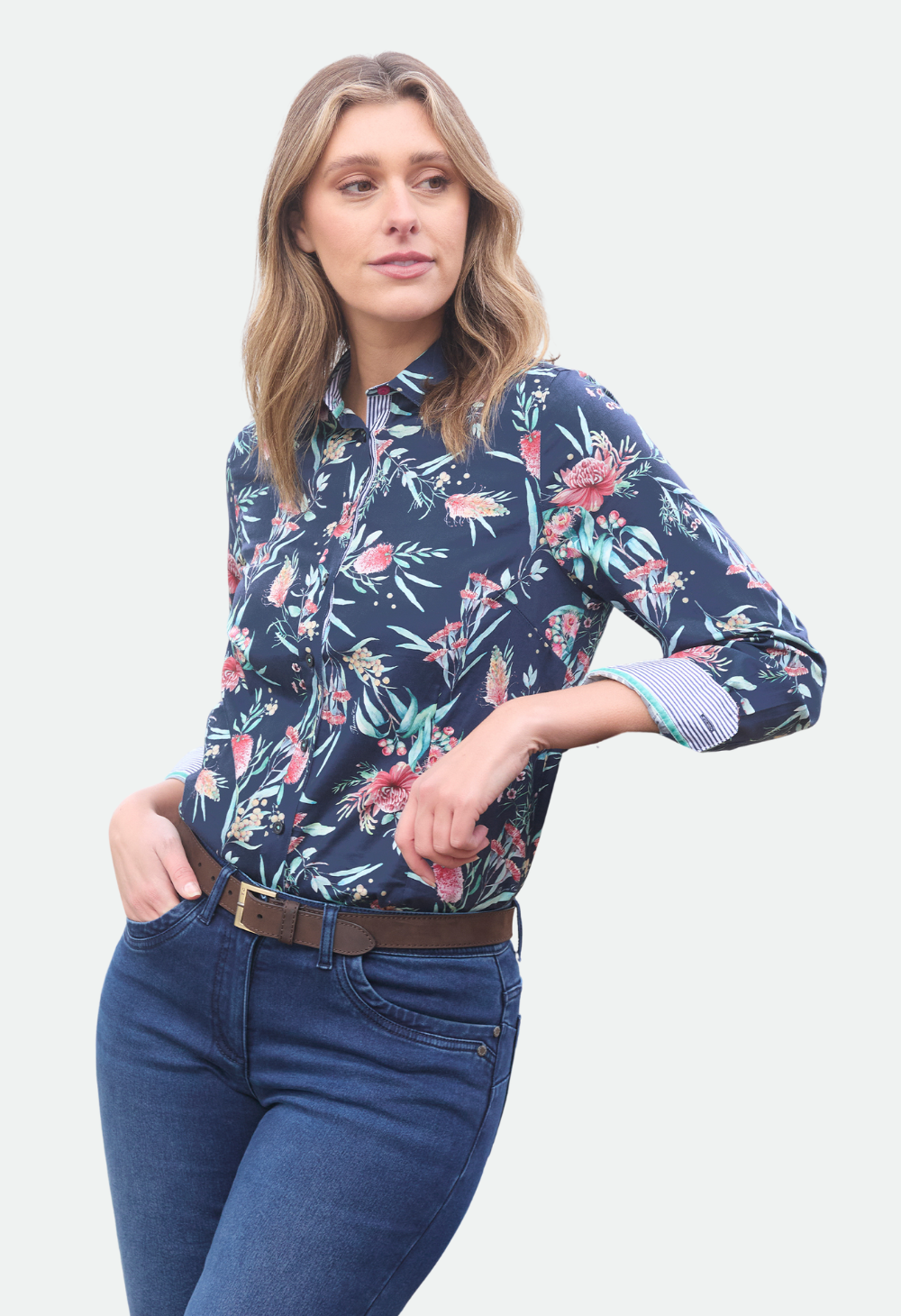 Thomas Cook Women's Kelly Ls Shirt - Navy