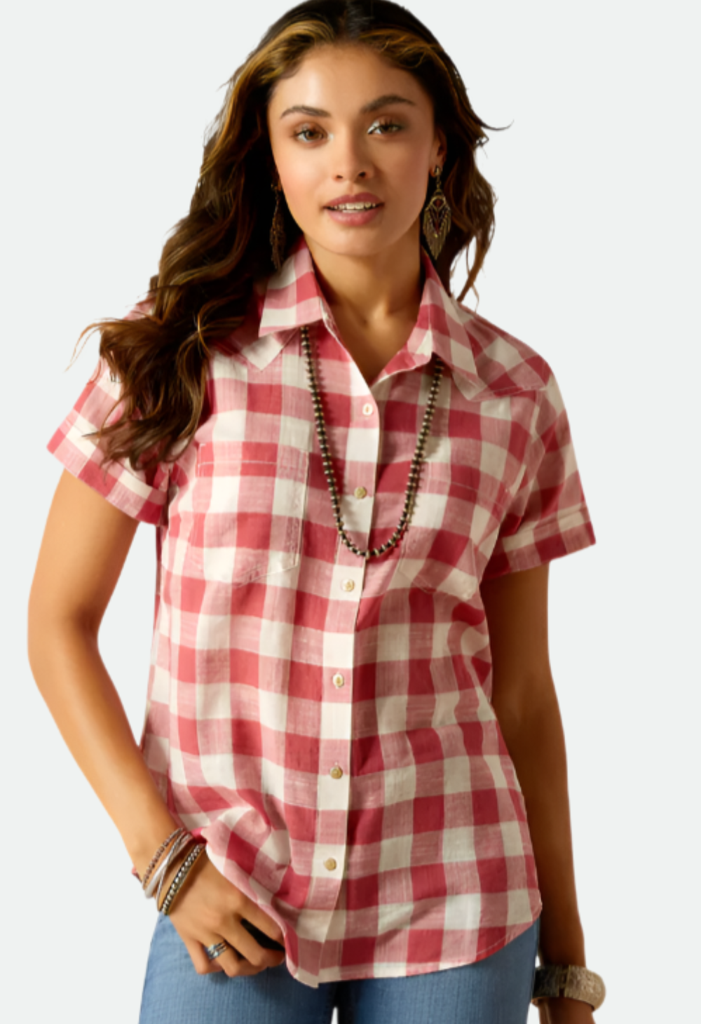 Ariat Women's Billie Jean Short Sleeve Shirt - Merida Plaid