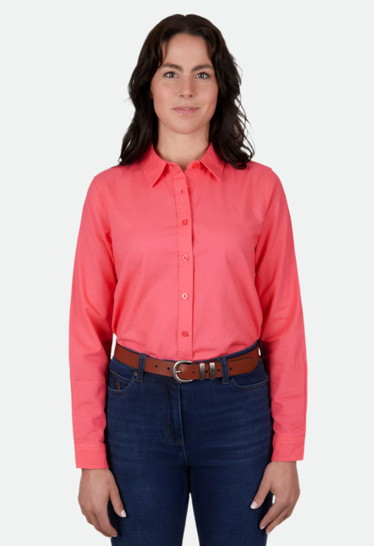 THOMAS COOK WOMENS LAURA L/S SHIRT (CORAL)