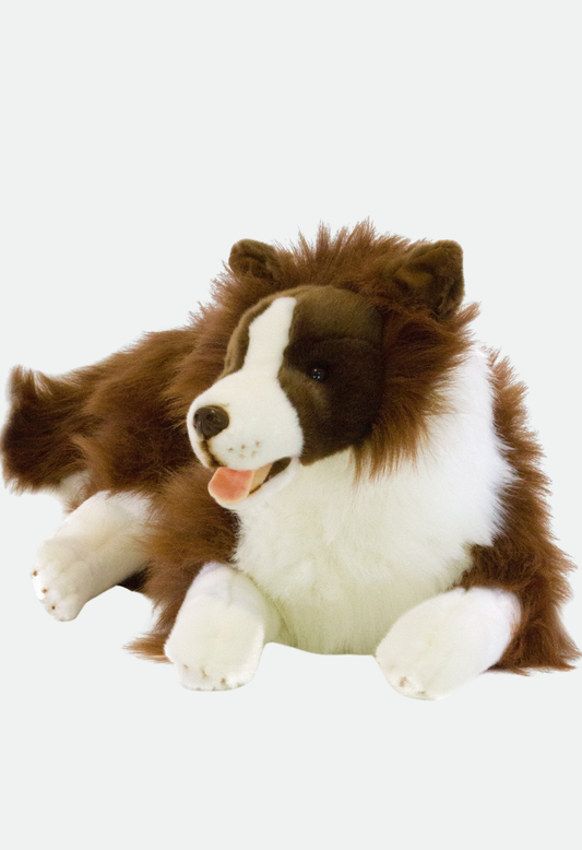 Bocchetta Toys Fudge (Border Collie - 62cm lying, chocolate)