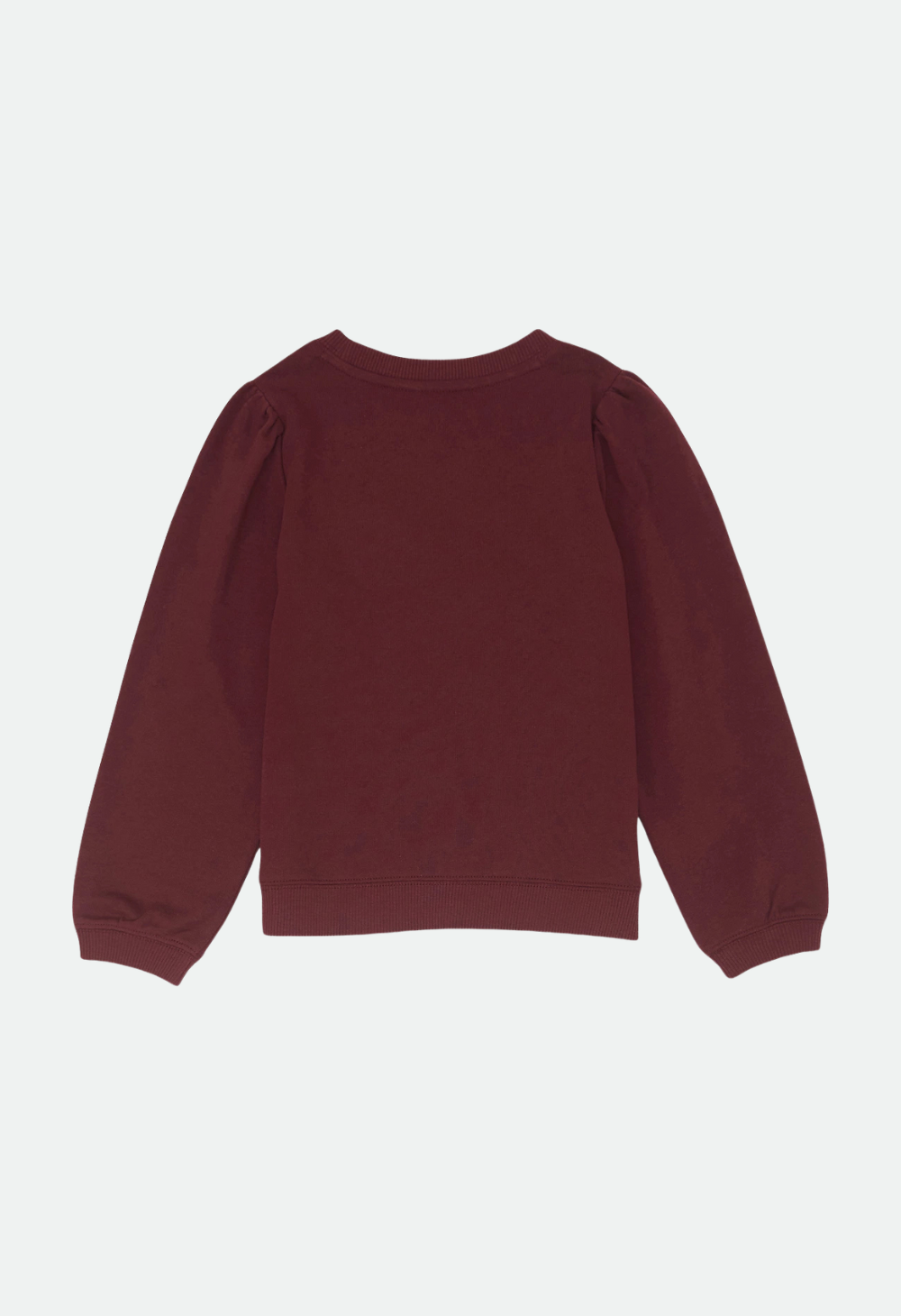 Wrangler Girl's Embroidered Puff Sleeve Pullover - Burgundy