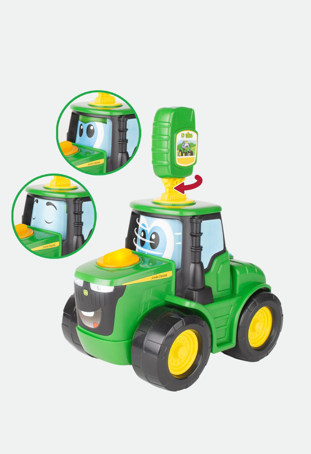 John Deere Key-n-Go Johnny Tractor with 15 Interactive Ways to Play