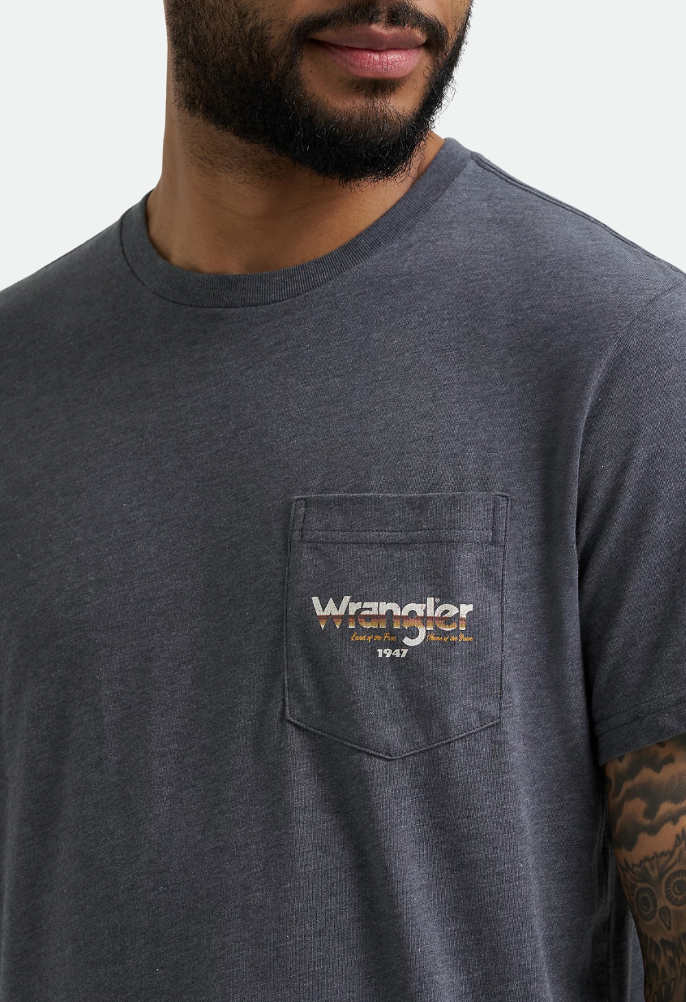 Wrangler Men's Back Graphic Pocket T-Shirt