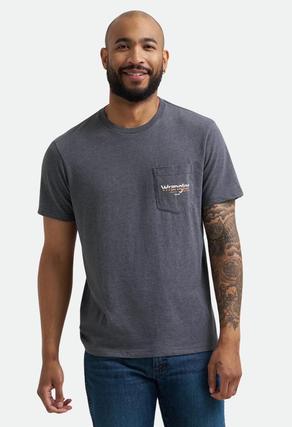 Wrangler Men's Back Graphic Pocket T-Shirt