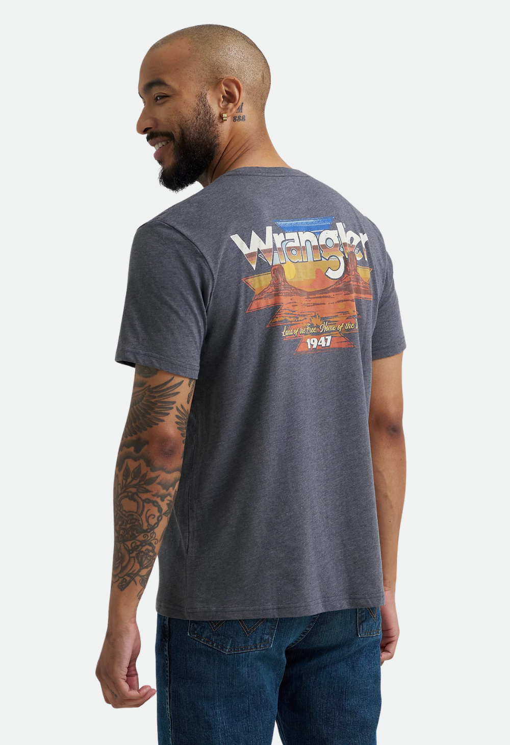 Wrangler Men's Back Graphic Pocket T-Shirt