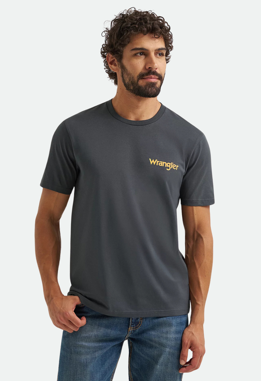 Wrangler Men's Bucking Cowboy Back Graphic T-Shirt