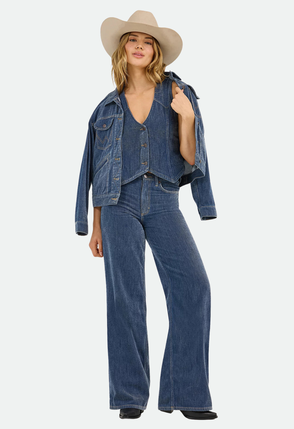 Women's Wrangler Retro® Bailey High Rise Airy Wide Leg Jean