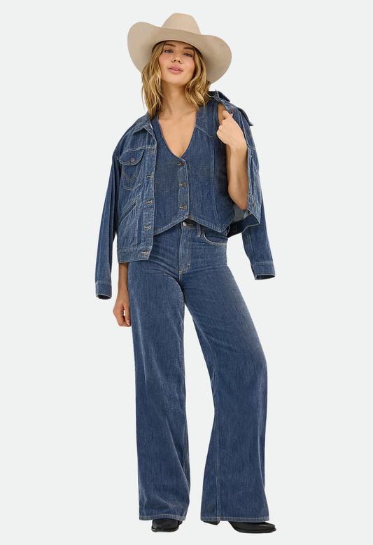 Women's Wrangler Retro® Bailey High Rise Airy Wide Leg Jean