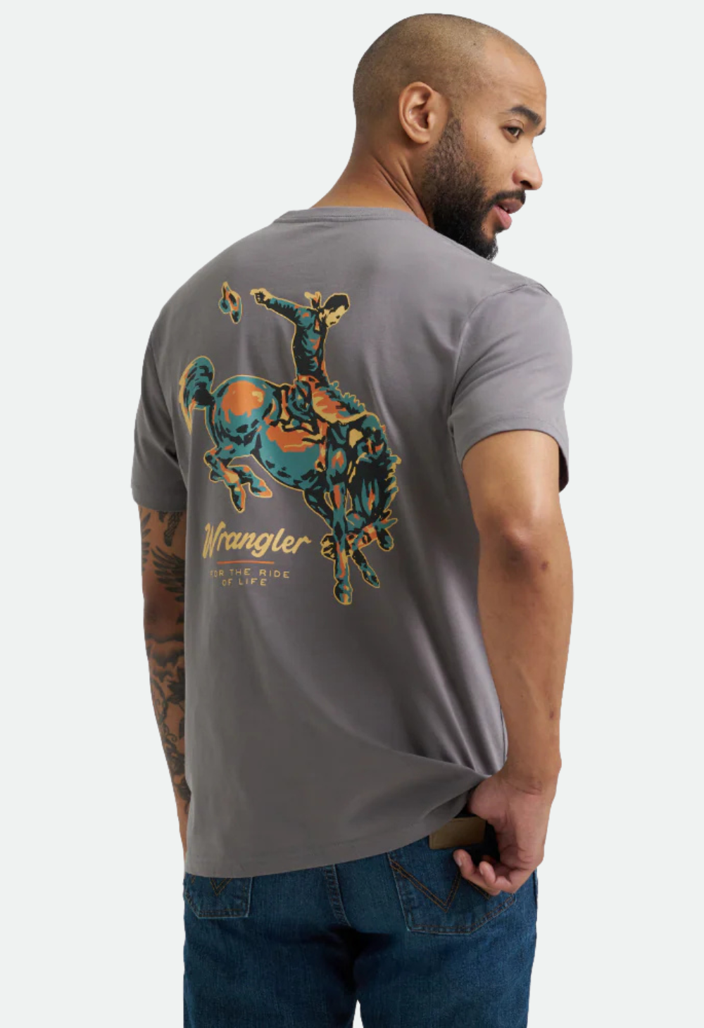 Wrangler Men's Quiet Shade Rodeo Graphic T-Shirt