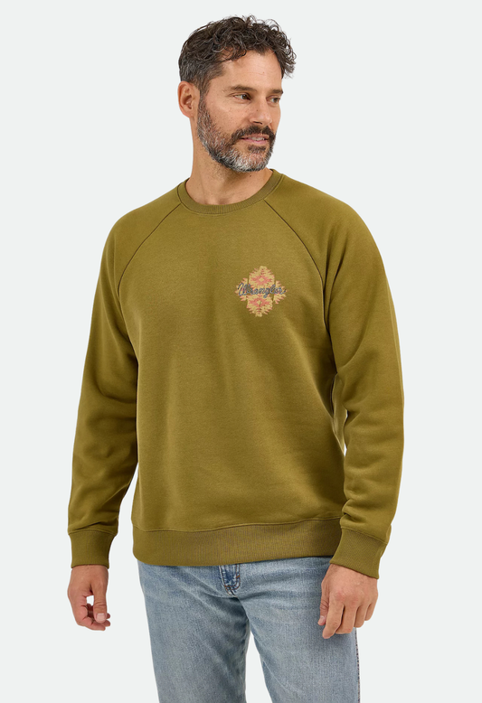 Wrangler Men's Graphic Crew Sweatshirt